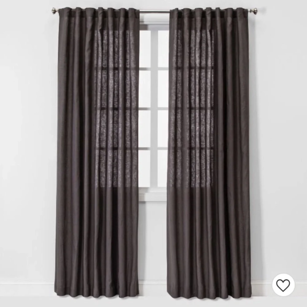 Restoration Hardware Textured Linen Drapes